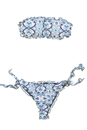 bikini fascia maioliche slip brasiliano Aram Capri | FASCIAMAIOLICHEAZZCELESTEAZZCELESTE
